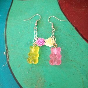 Colorful Gummy Bear Earrings